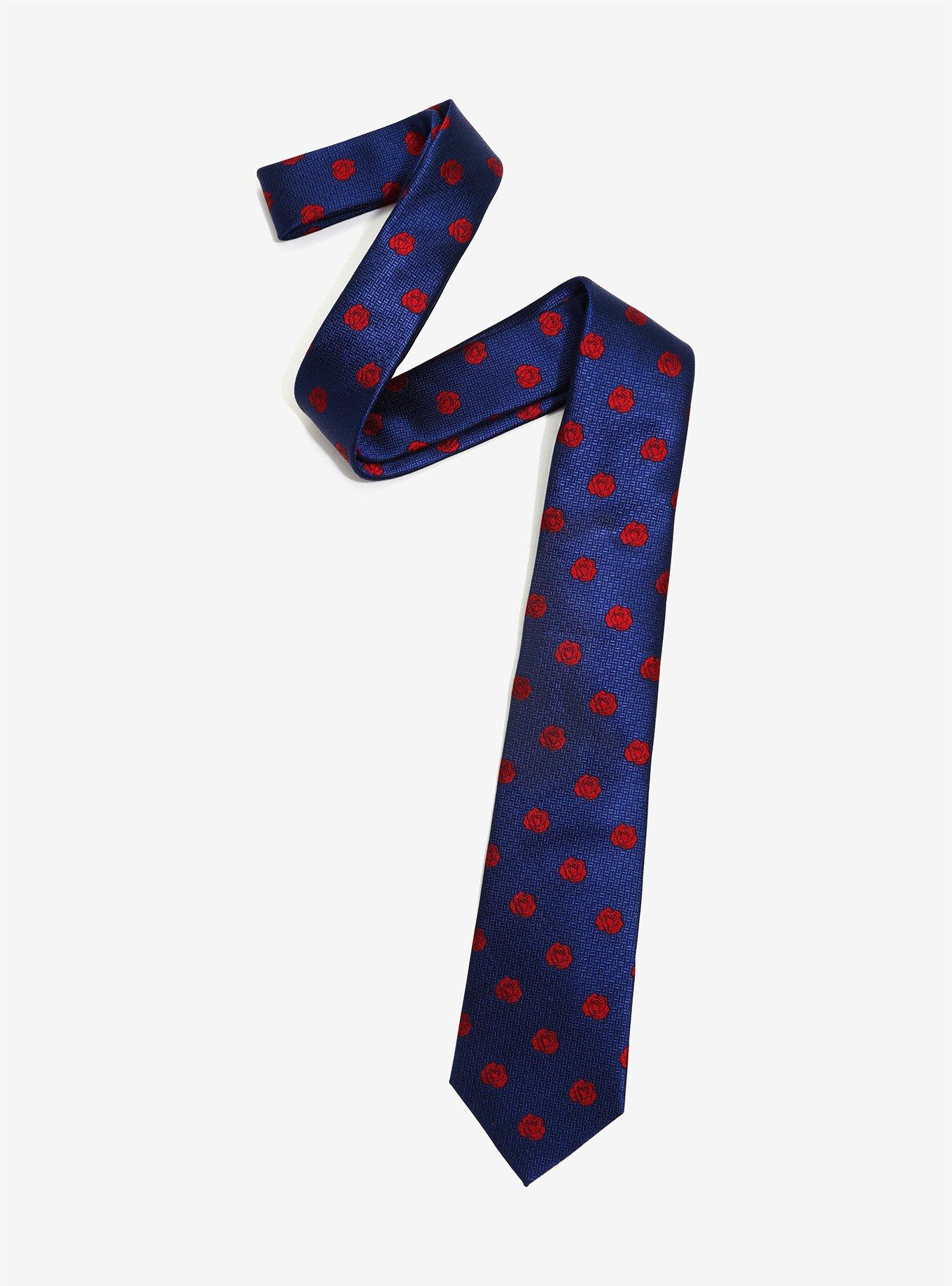 Cufflinks Disney Beauty And The Beast Rose Tie, , alternate