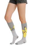 Pokemon Pikachu Fuzzy Knee-High Socks, , alternate