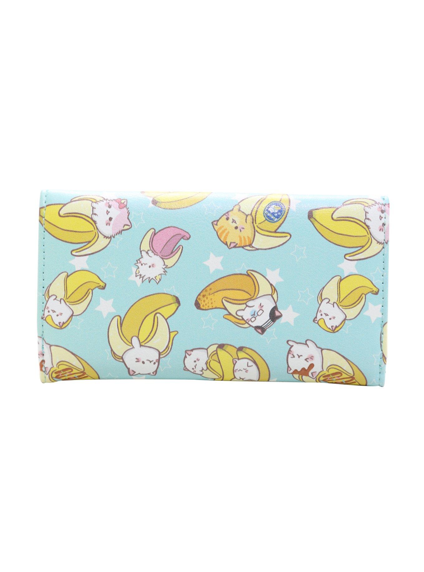 Bananya Toss Print Flip Wallet, , alternate