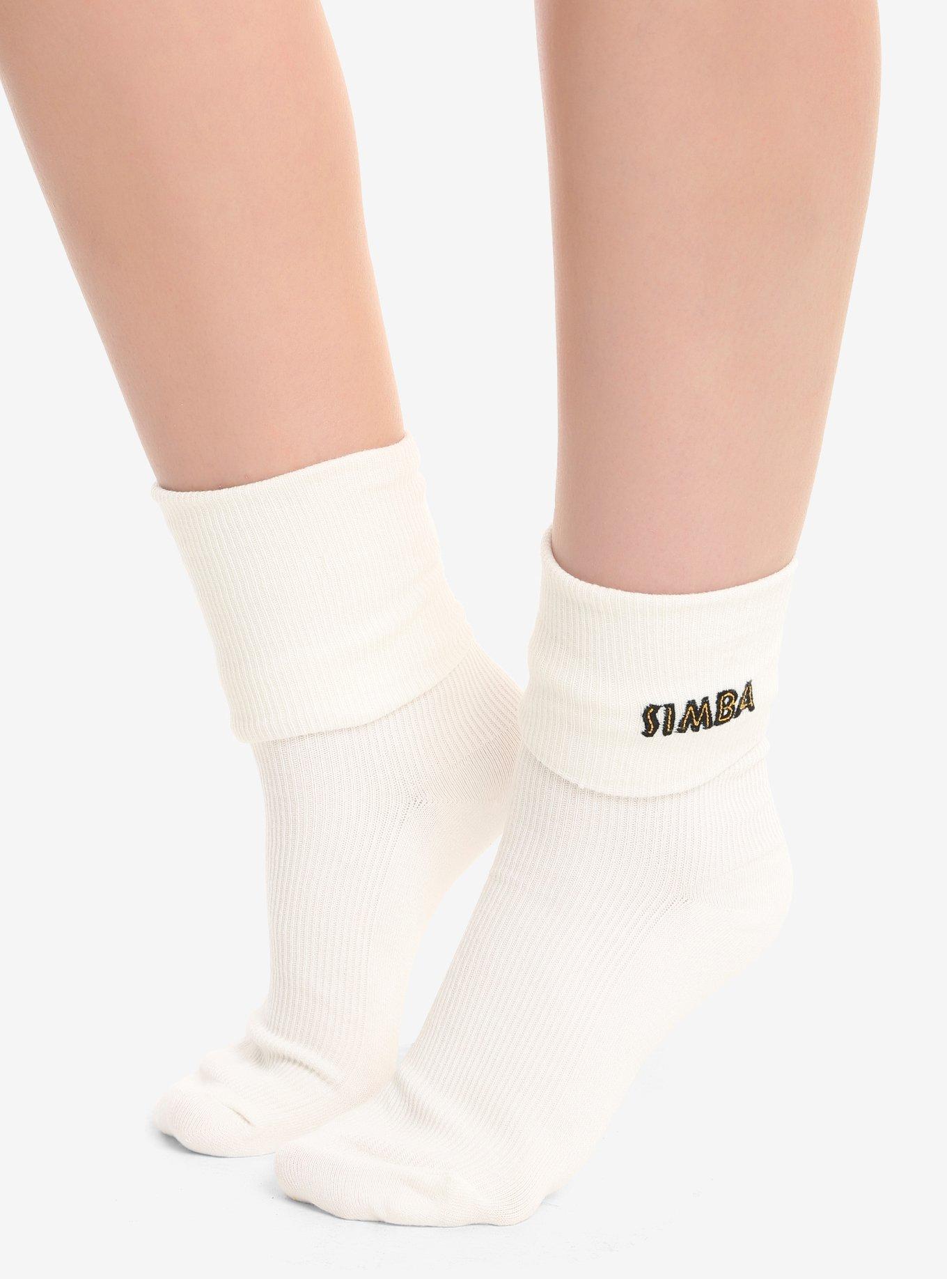 Disney The Lion King Simba Embroidered Ankle Socks, , alternate