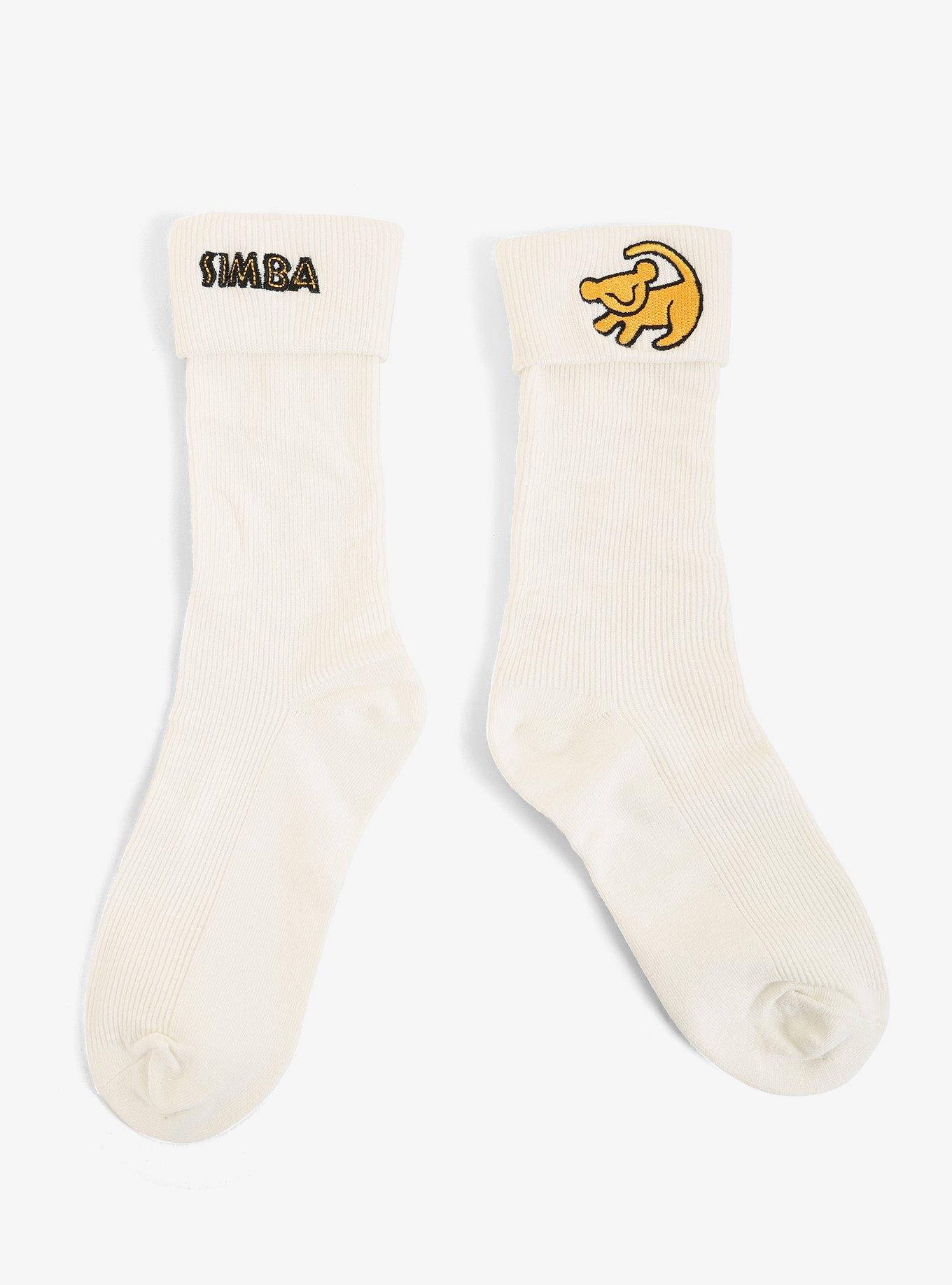 Disney The Lion King Simba Embroidered Ankle Socks, , alternate