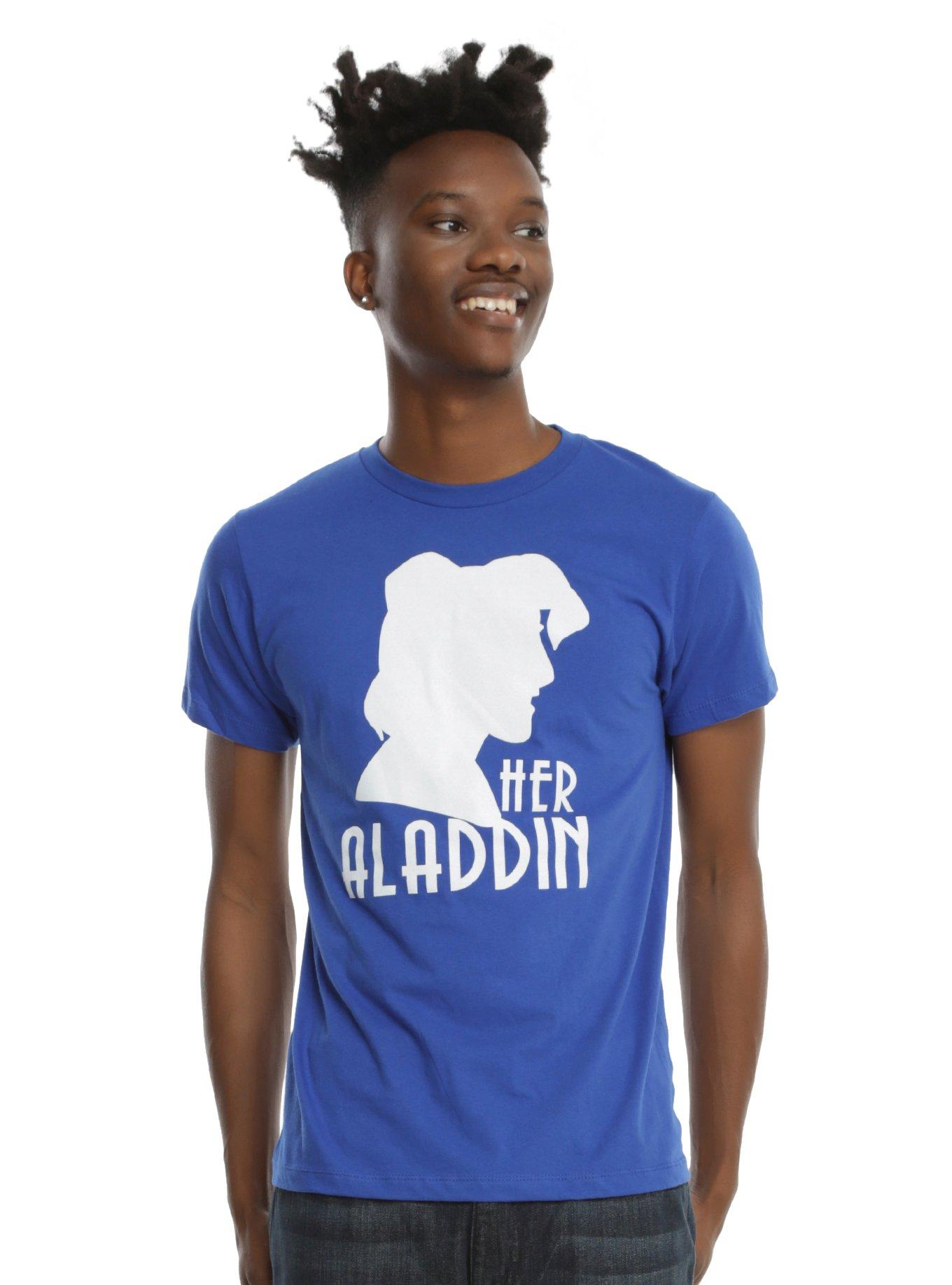 Disney Aladdin His Jasmine Silhouette Girls T-Shirt, , alternate