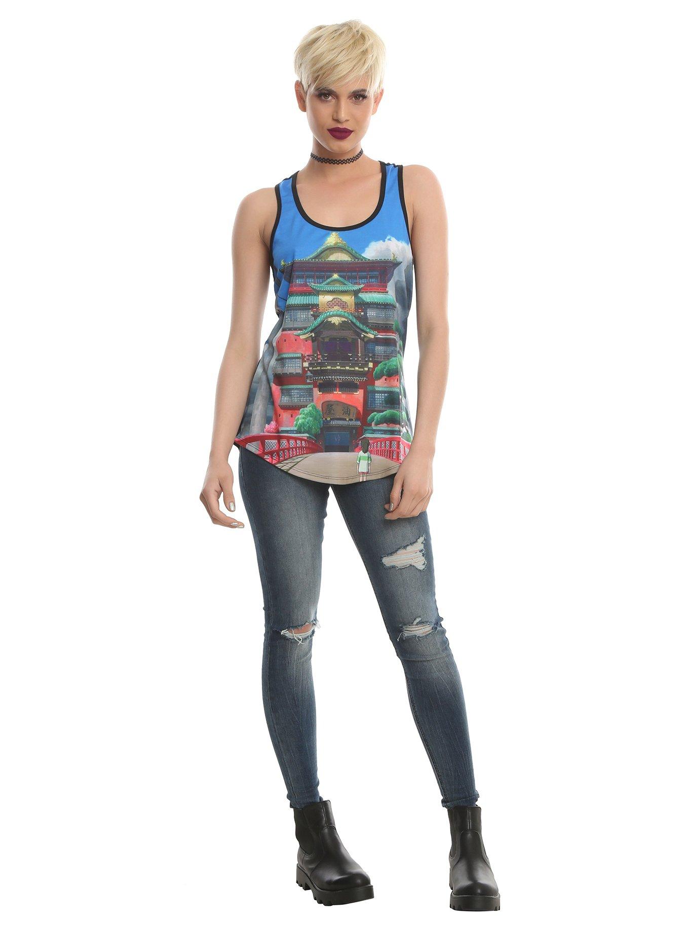 Her Universe Studio Ghibli Spirited Away Chihiro Bath House Girls Tank Top, , alternate