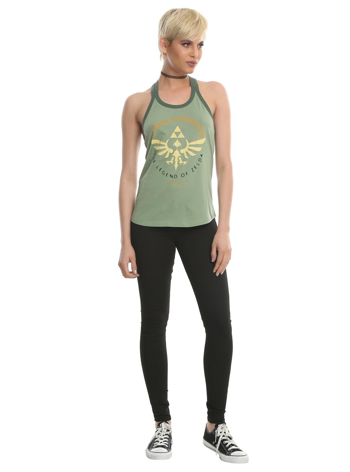 The Legend Of Zelda Hyrule Kingdom Est 1986 Girls Ringer Tank Top, , alternate