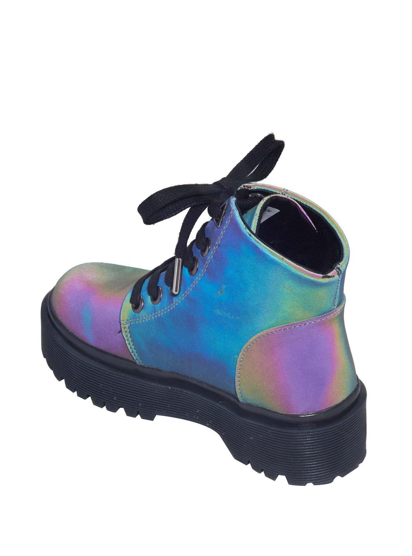 YRU Reflective Platform Shot Combat Boots, , alternate