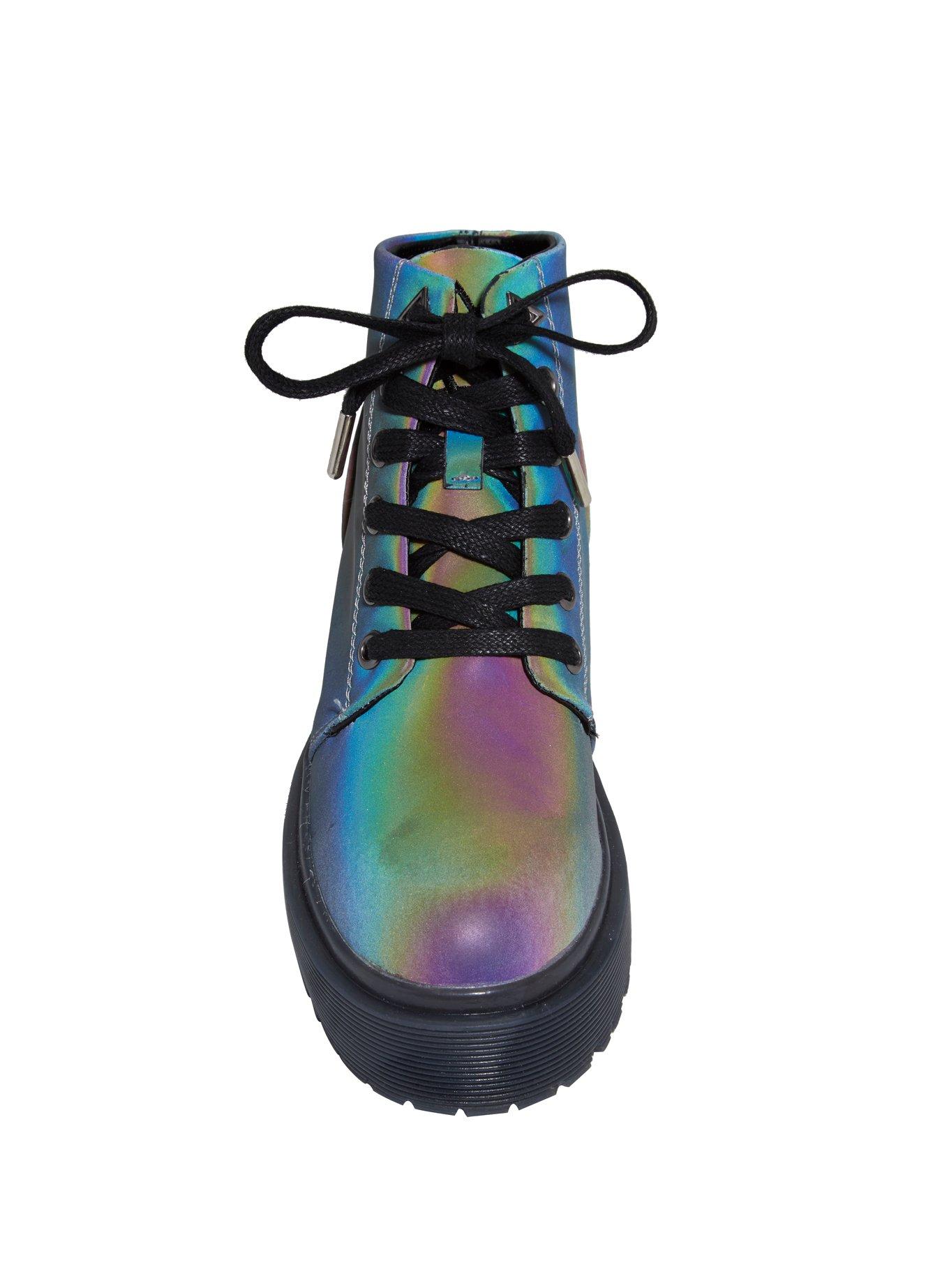 YRU Reflective Platform Shot Combat Boots, , alternate