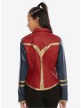DC Comics Wonder Woman Armor Faux Leather Moto Jacket, , alternate
