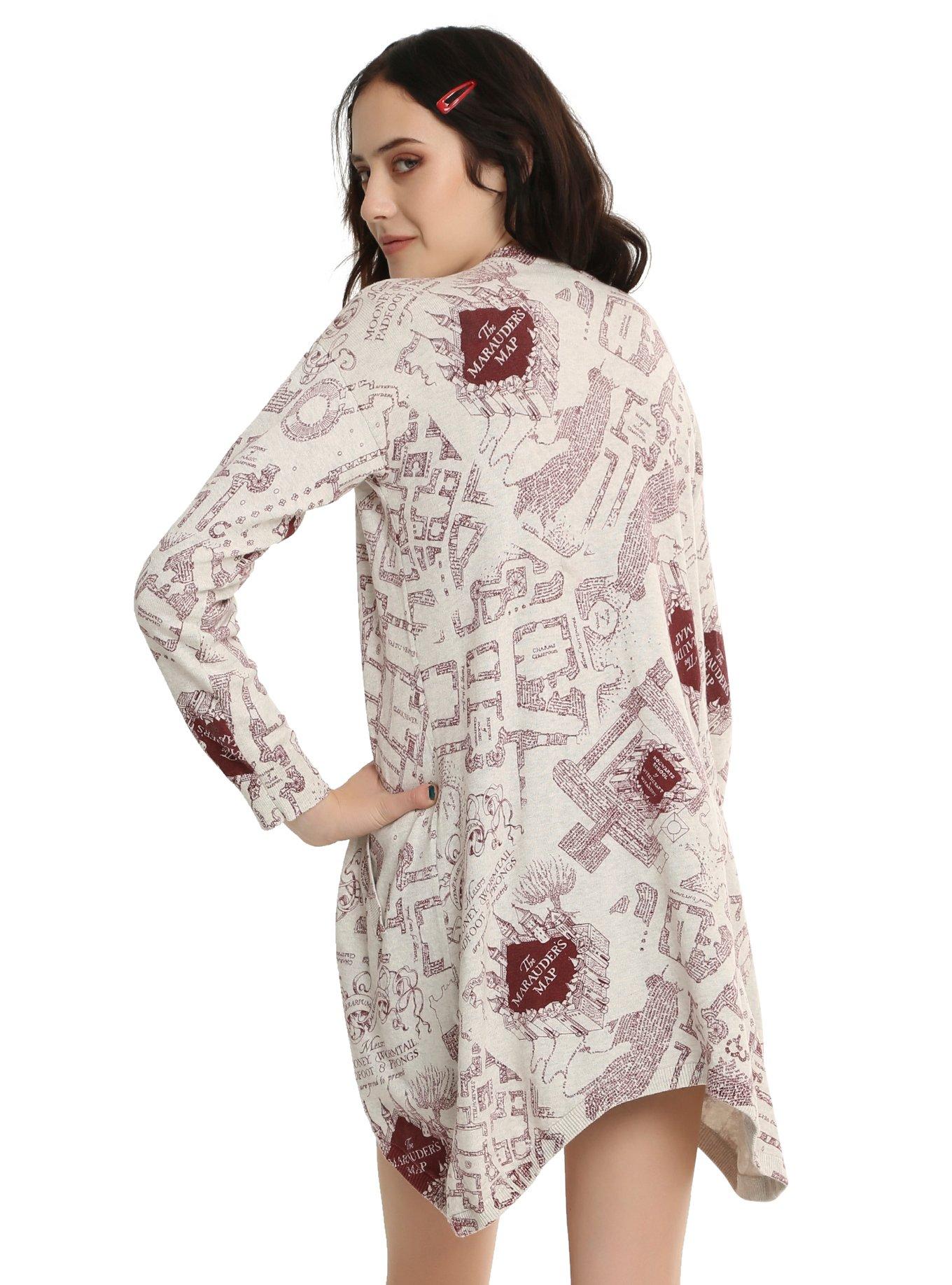 Harry Potter Marauder's Map Flyaway Cardigan, , alternate