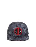 Marvel Deadpool Floral Print Snapback Hat, , alternate