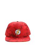 DC Comics The Flash Floral Snapback Hat, , alternate
