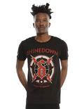 Shinedown Lightning Globe T-Shirt, , alternate