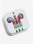 Tie Dye Earbuds With Microphone, , alternate