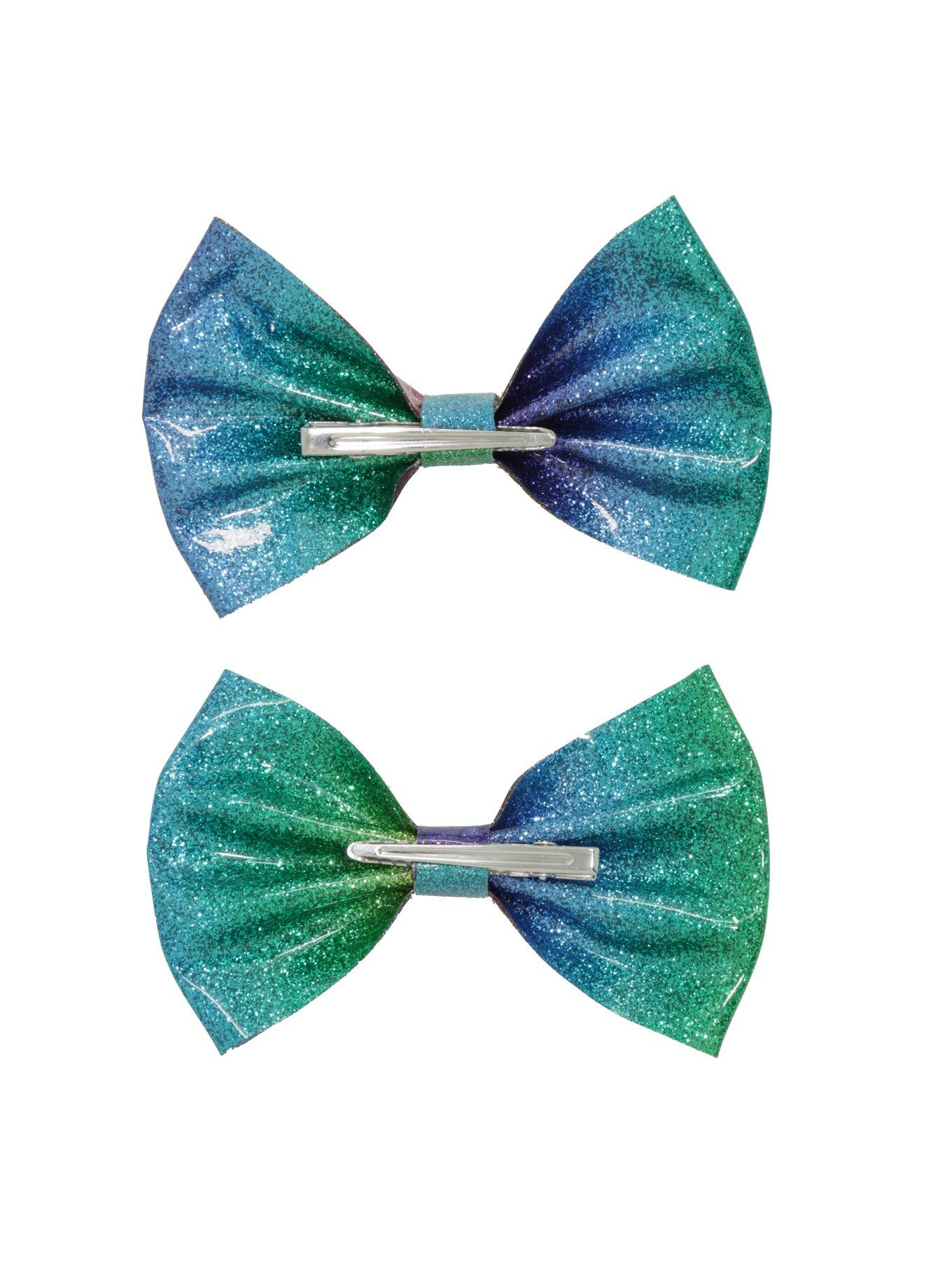 Blackheart Vinyl Rainbow Hair Bow Set, , alternate