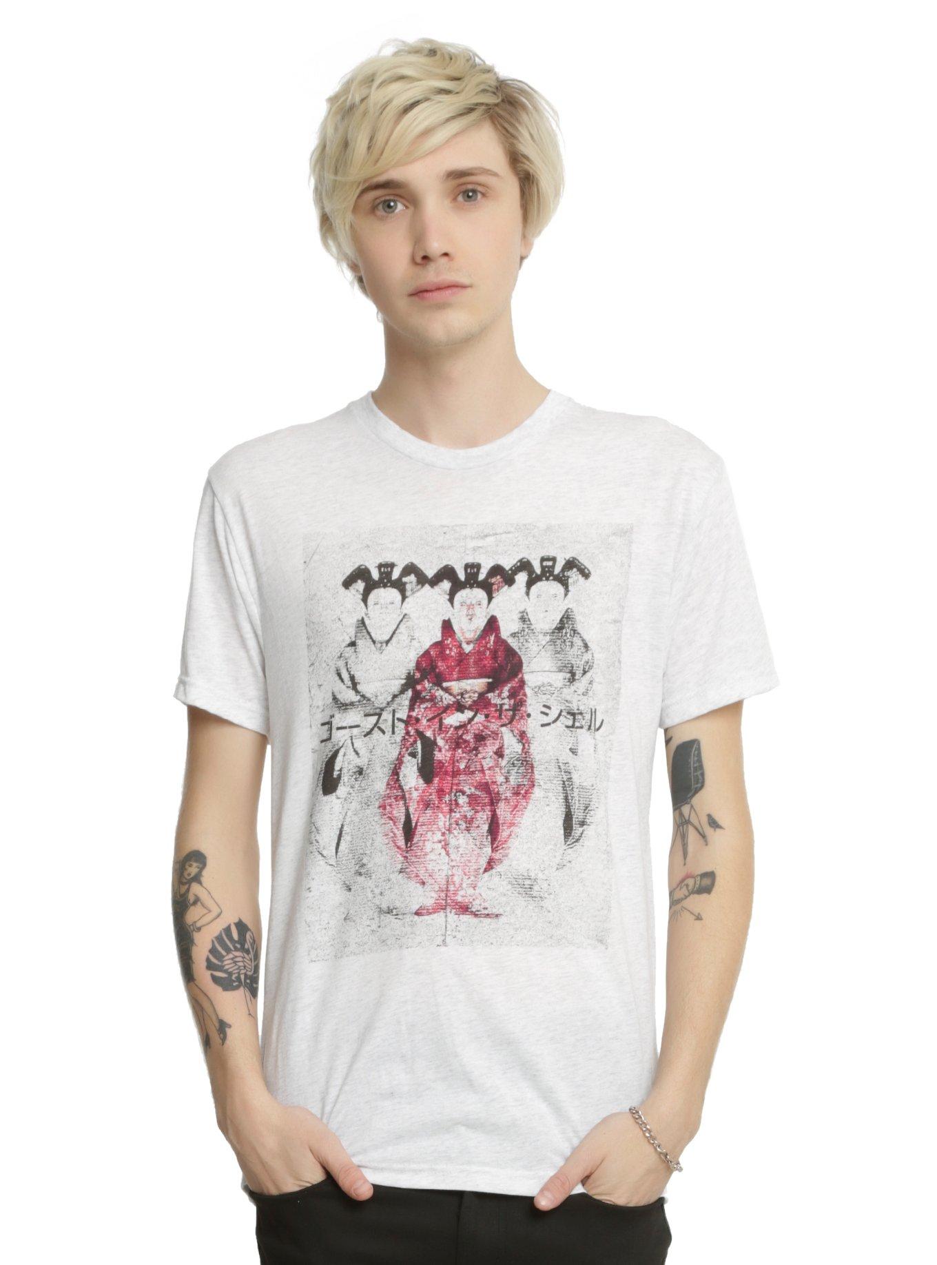 Ghost In The Shell Geisha Art Print T-Shirt, , alternate