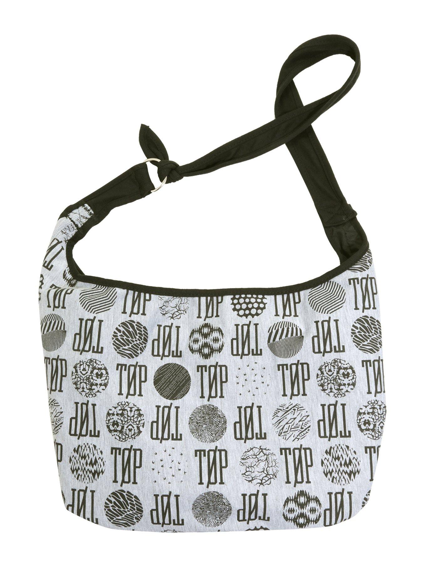 Twenty One Pilots Grey Hobo Bag, , alternate