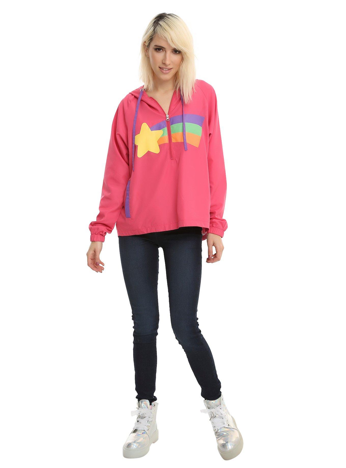 Gravity Falls Mabel Pines Sweater Star Girls Windbreaker, , alternate