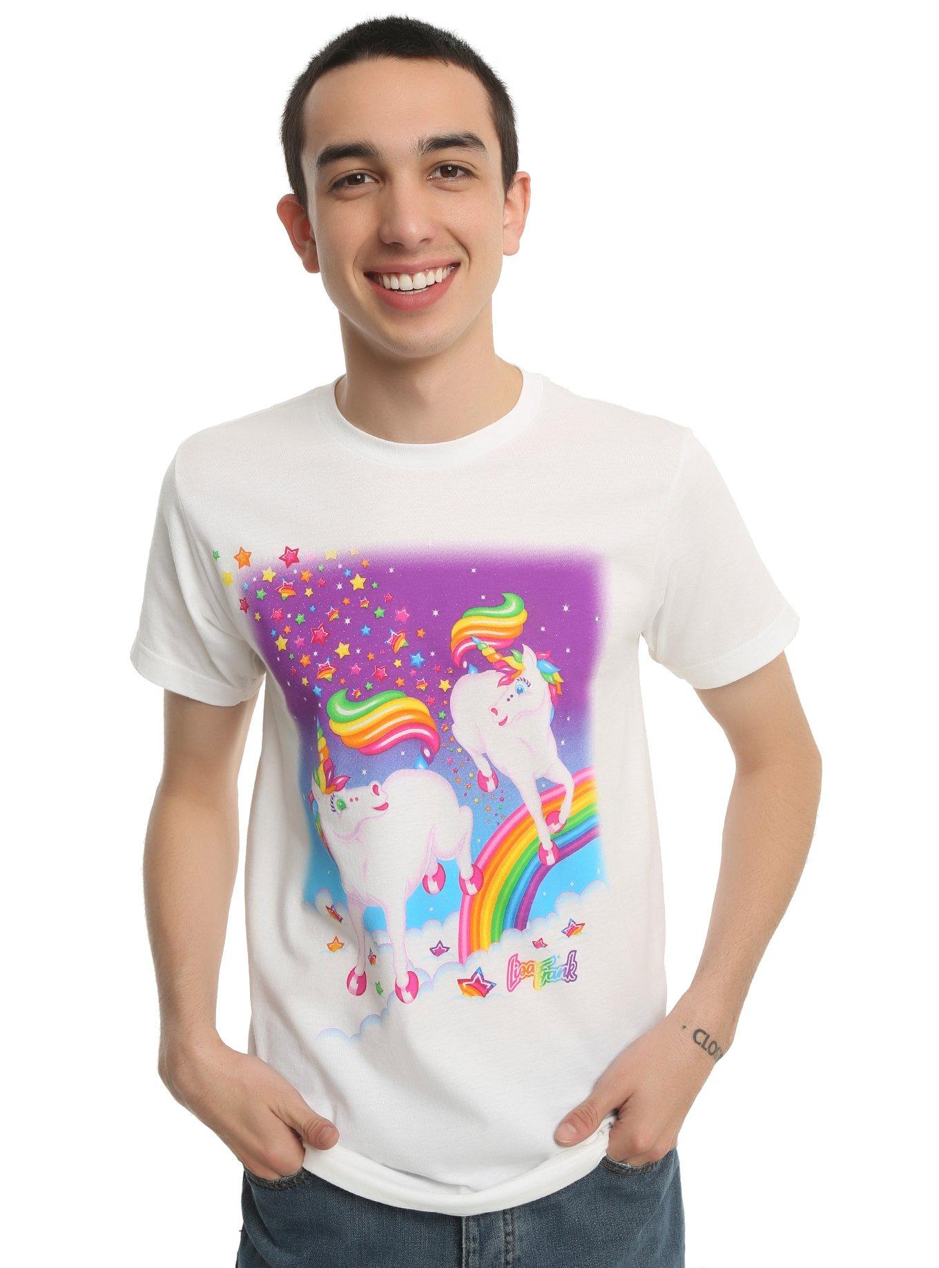 Lisa Frank Markie The Unicorn Rainbow T-Shirt, , alternate
