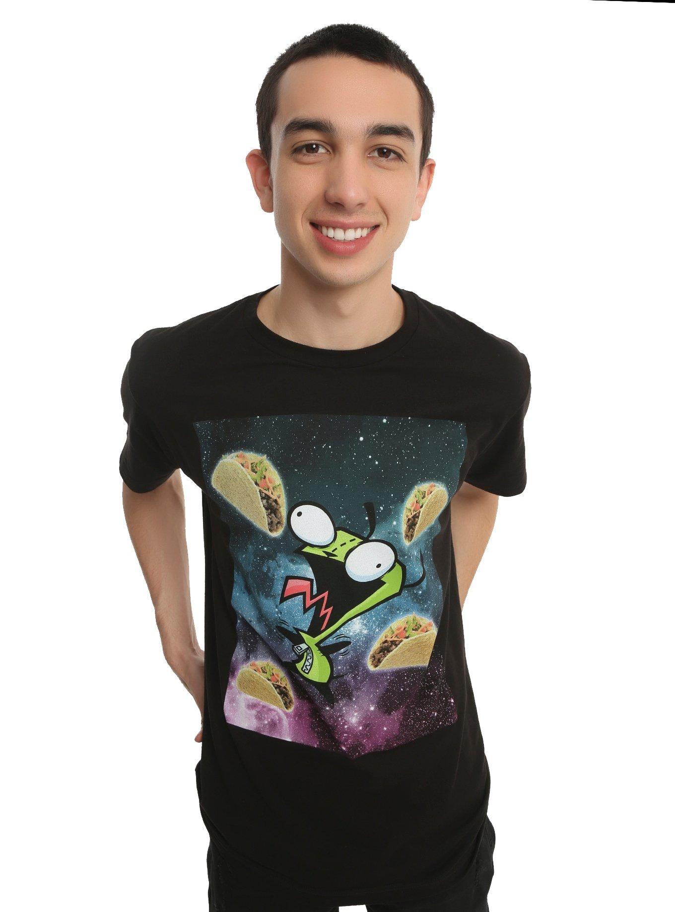 Invader Zim GIR Taco Galaxy T-Shirt, , alternate