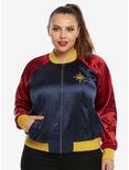 DC Comics Wonder Woman Satin Souvenir Jacket Plus Size, , alternate