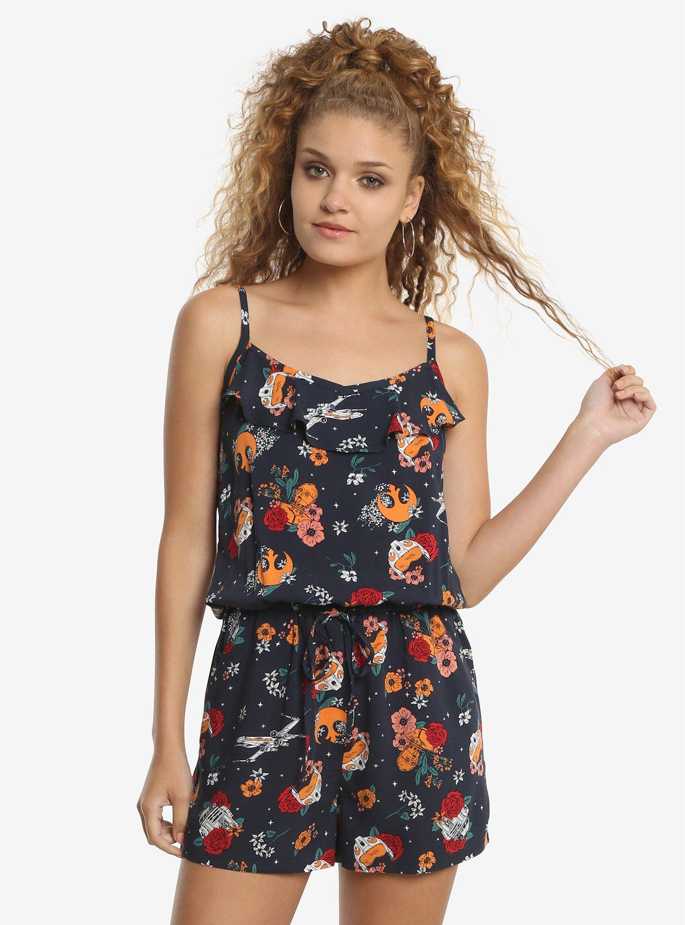 Star Wars Floral Rebellion Romper, , alternate