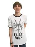 Alien Free Hugs Ringer T-Shirt, , alternate