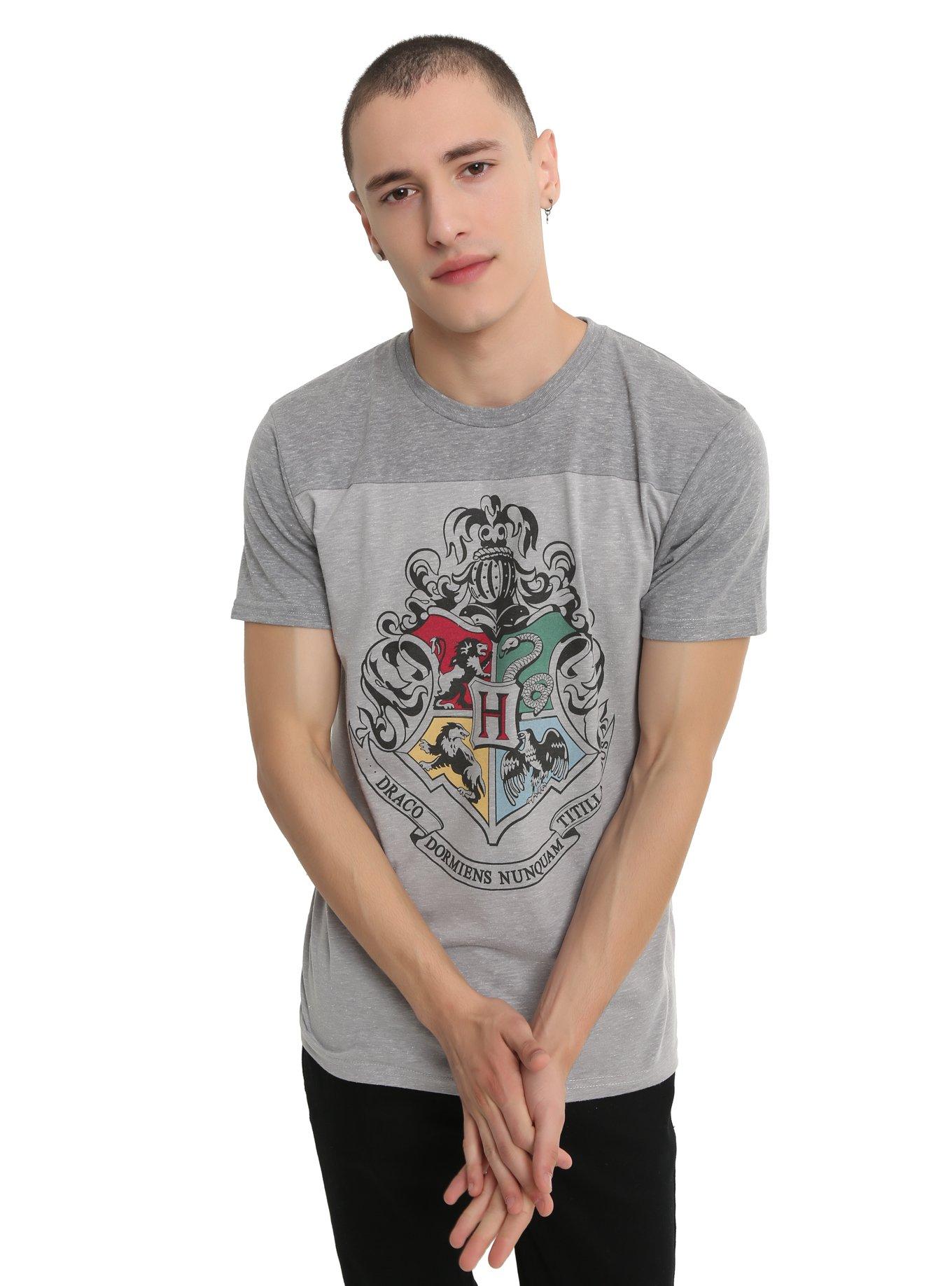 Harry Potter Hogwarts Crest Yoke T-Shirt, , alternate