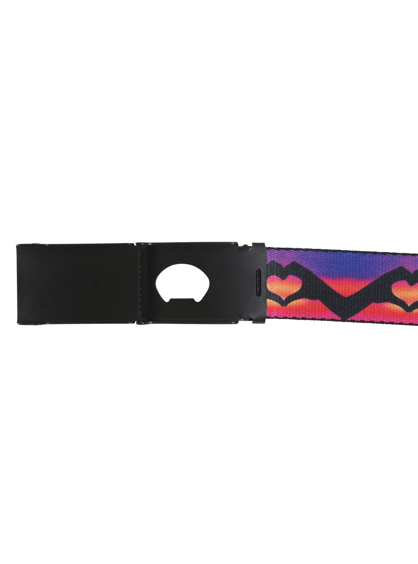 Ombre Heart Hand Bottle Opener Buckle Belt, , alternate