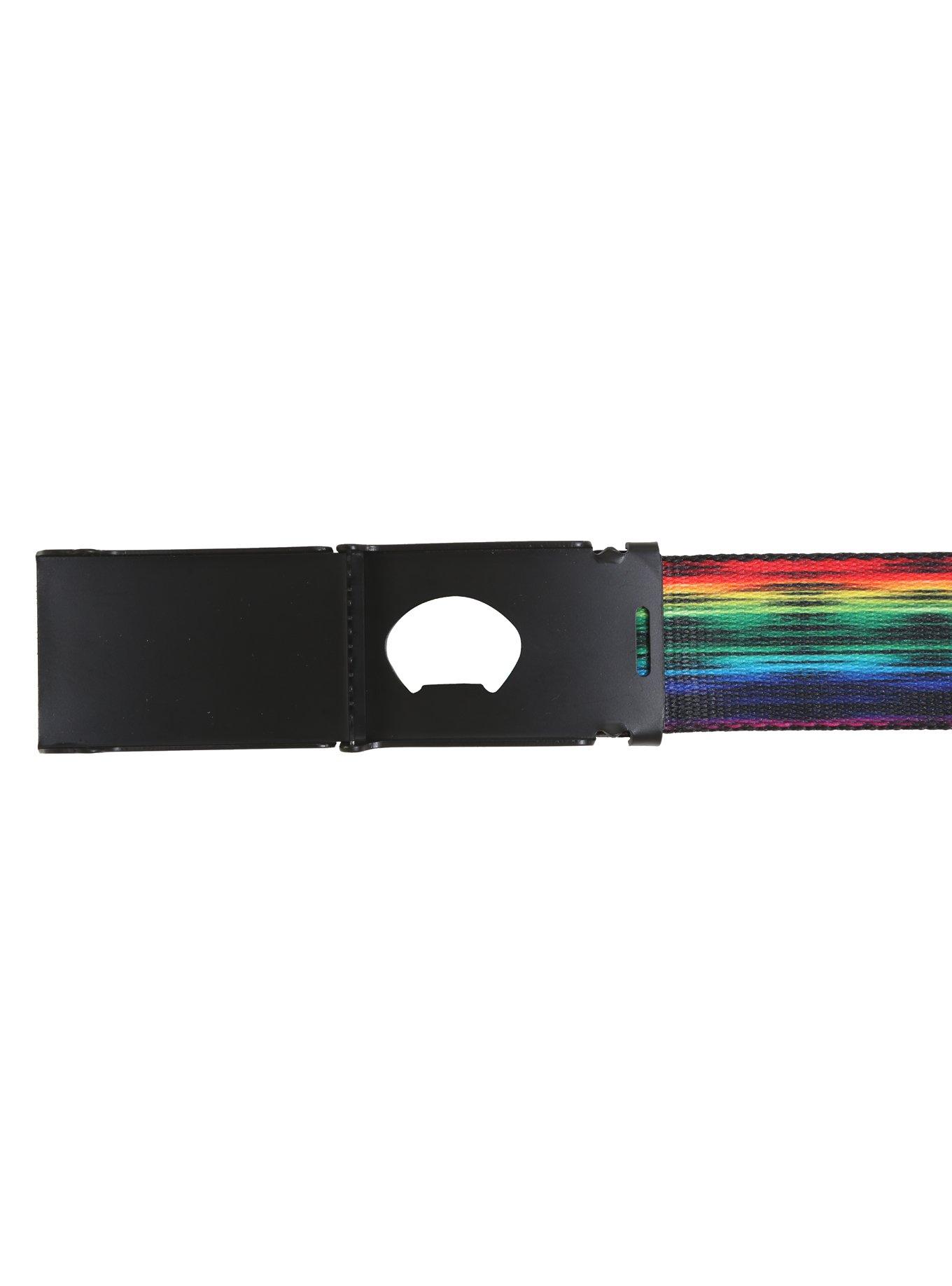 Love Wins Rainbow Bottle Opener Buckle Belt, , alternate
