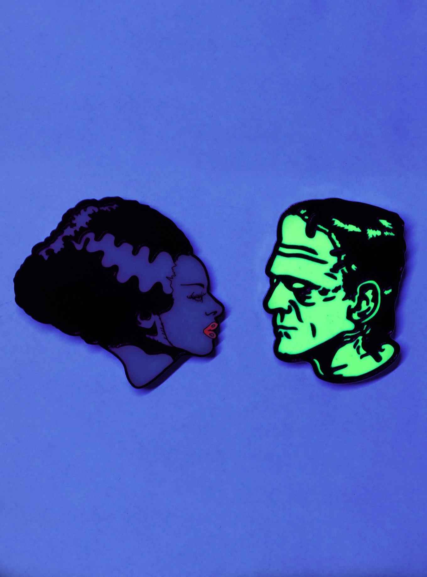 Universal Monsters Glow-In-The-Dark Enamel Pin Set, , alternate