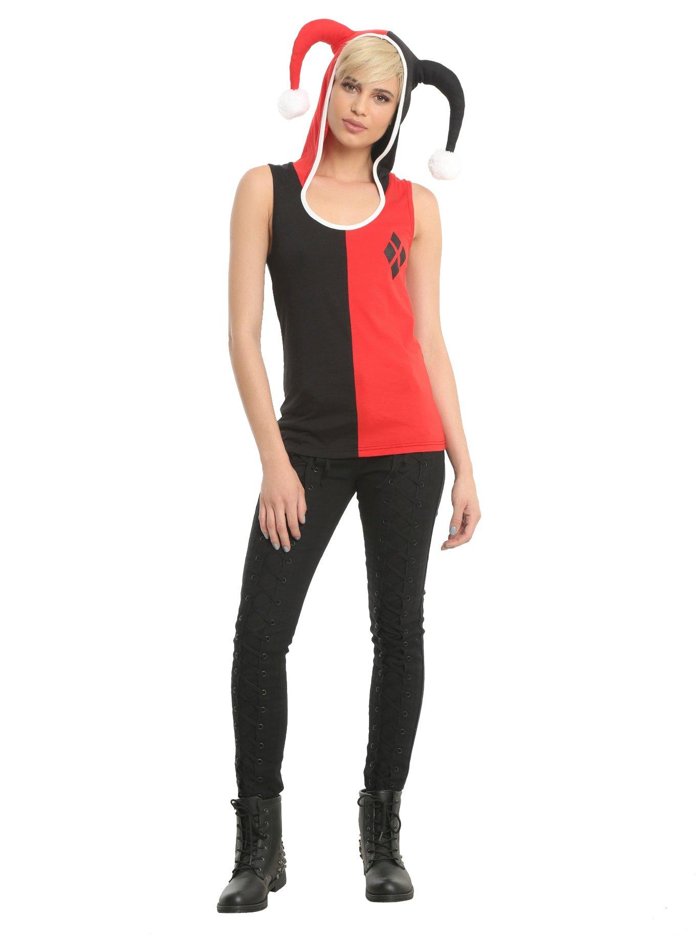 DC Comics Harley Quinn Cosplay Girls Tank Top, , alternate