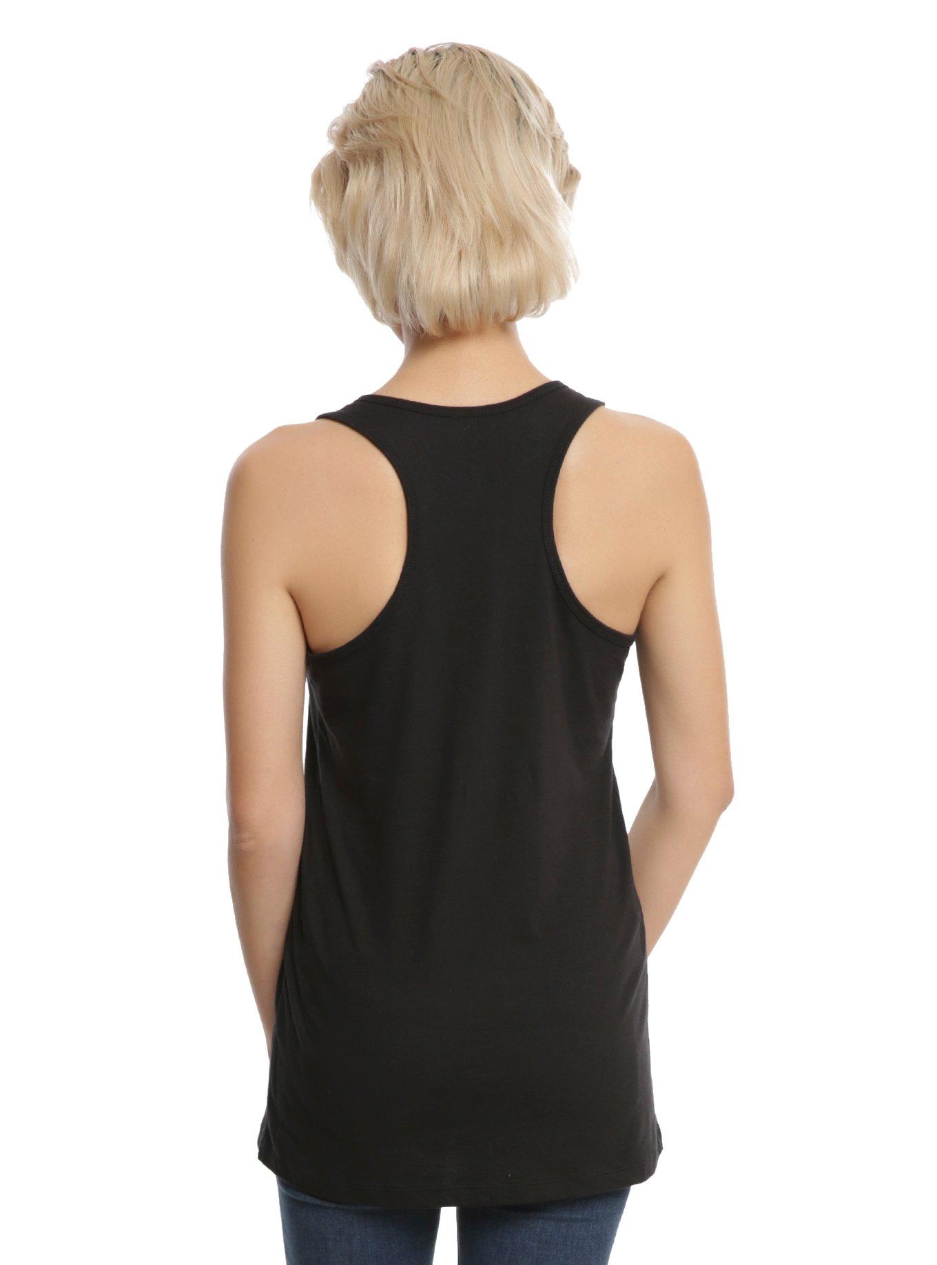 Harry Potter Hufflepuff Vertical Logo Girls Tank Top, , alternate