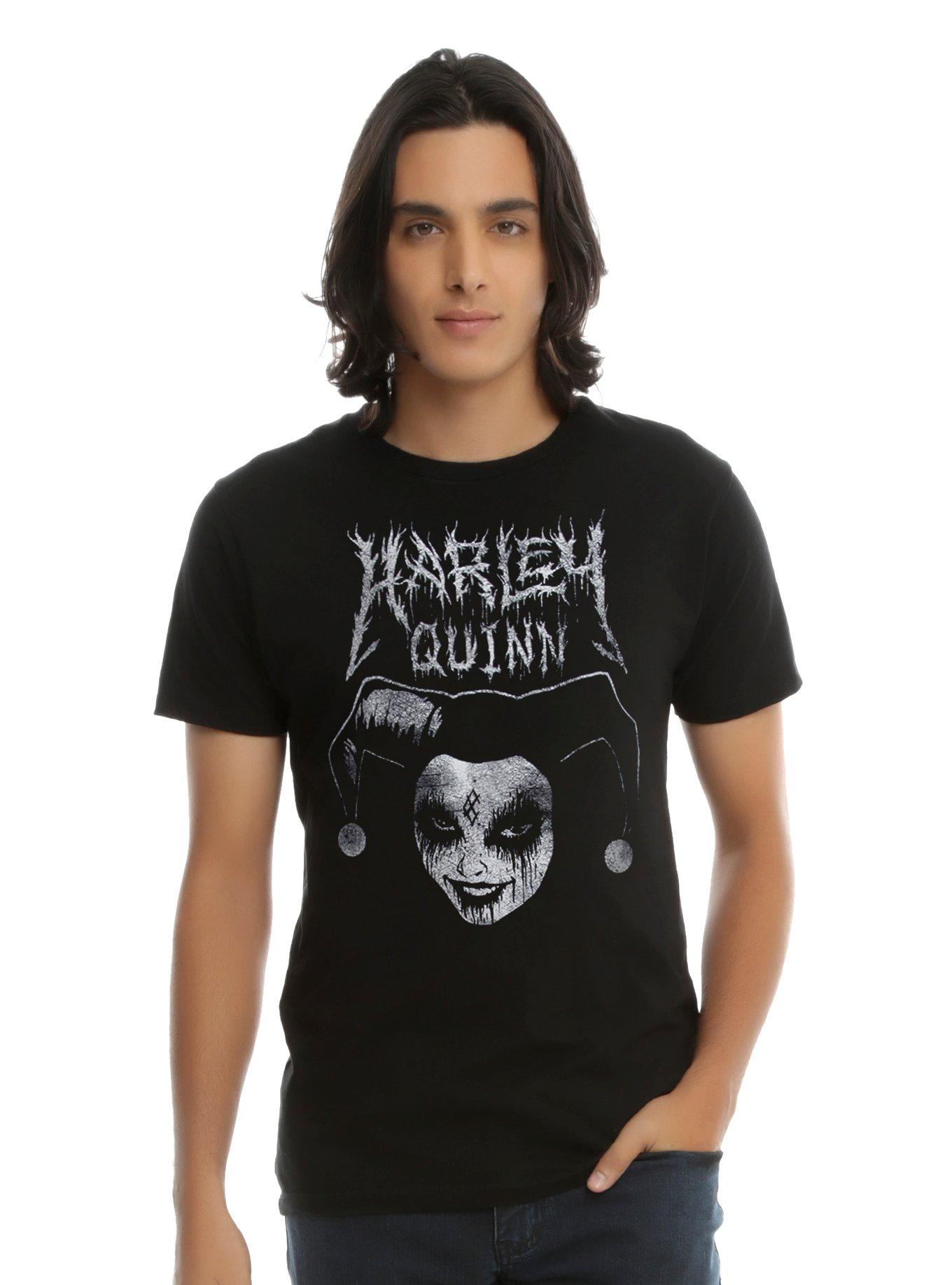 DC Comics Harley Quinn Black Metal T-Shirt, , alternate