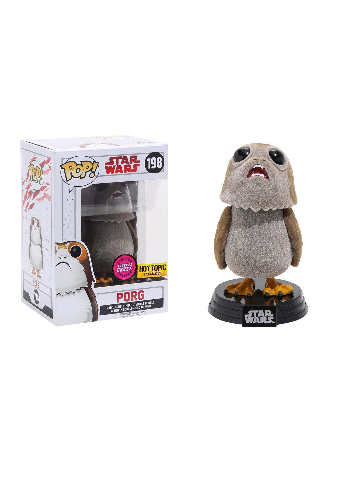 Funko Pop! Star Wars: The Last Jedi Porg (Flocked) Vinyl Bobble-Head Hot Topic Exclusive, , alternate