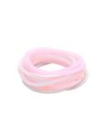 Blackheart Pink & White Rubber Bracelet Set, , alternate
