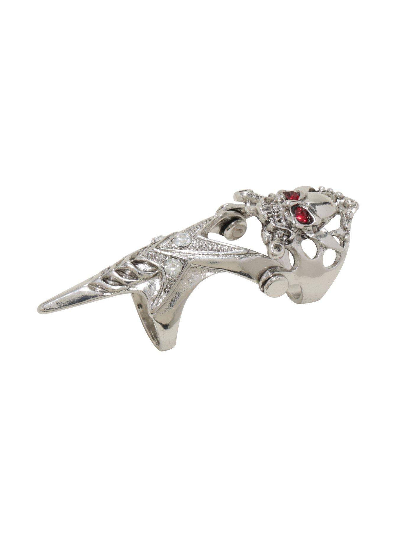 Skull Full Finger Armor Ring, , alternate