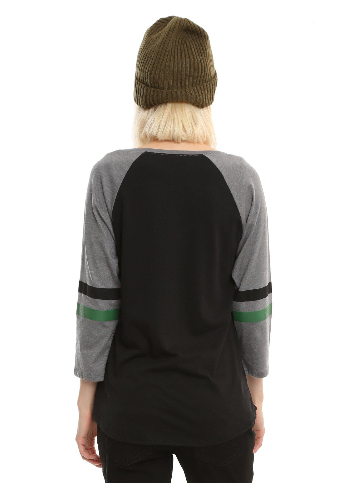 Harry Potter Slytherin Quidditch Girls Raglan, , alternate