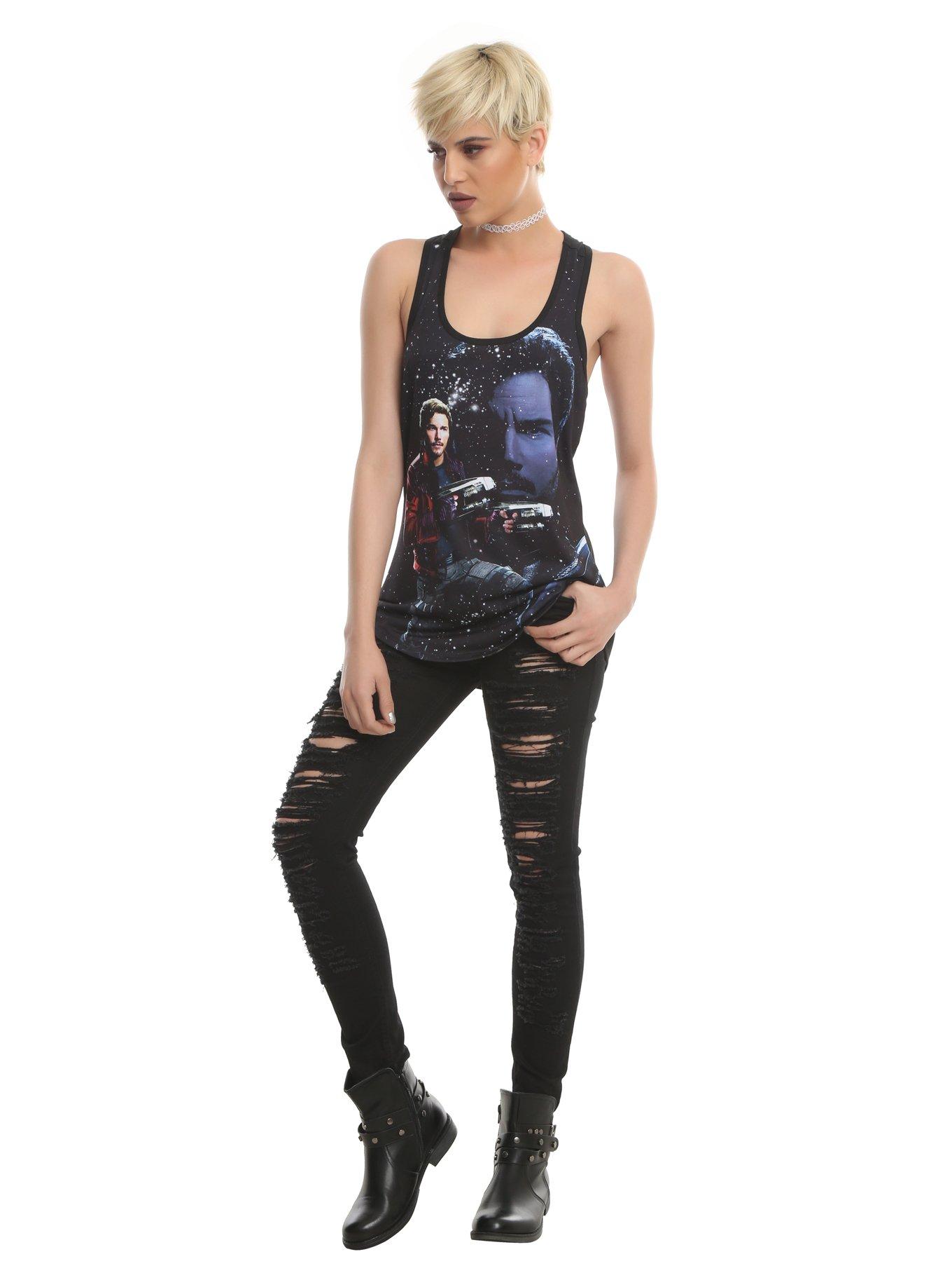 Her Universe Marvel Guardians Of The Galaxy Vol. 2 Star-Lord Girls Tank Top, , alternate