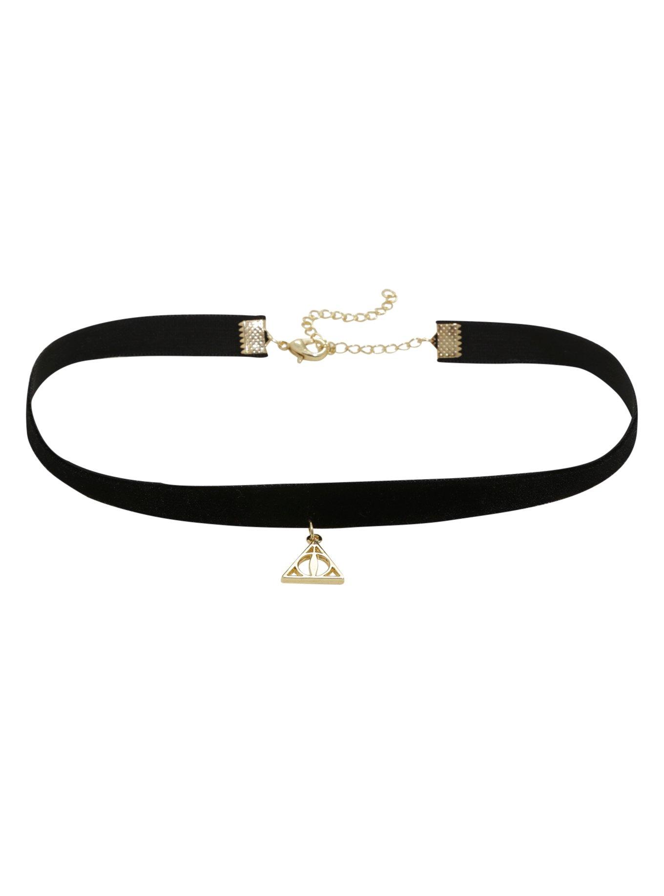 Harry Potter Deathly Hallows Velvet Choker, , alternate