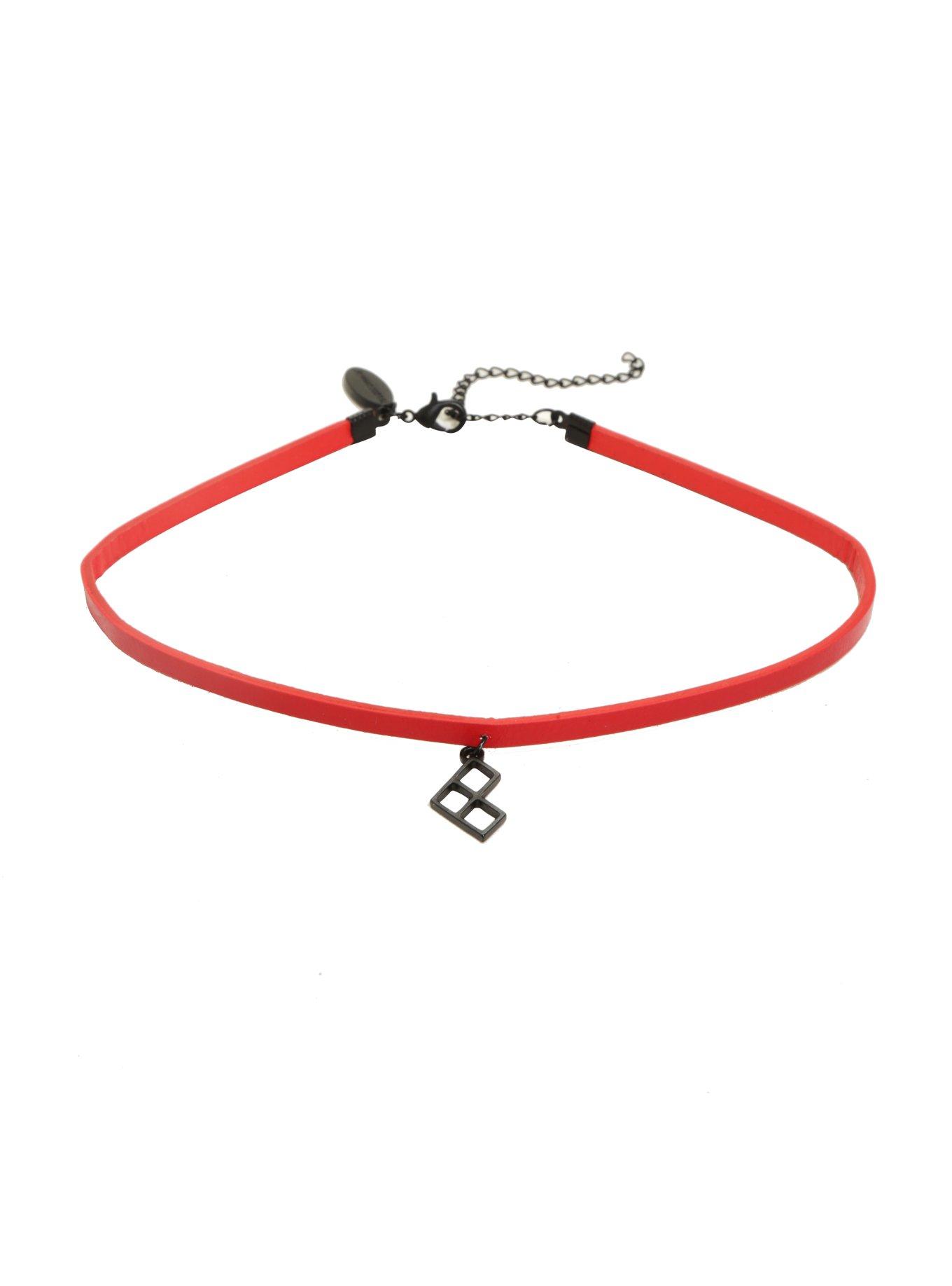 DC Comics Harley Quinn Diamond Charm Choker, , alternate