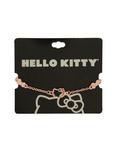Hello Kitty Rose Gold Dainty Silhouette Bow Bracelet, , alternate