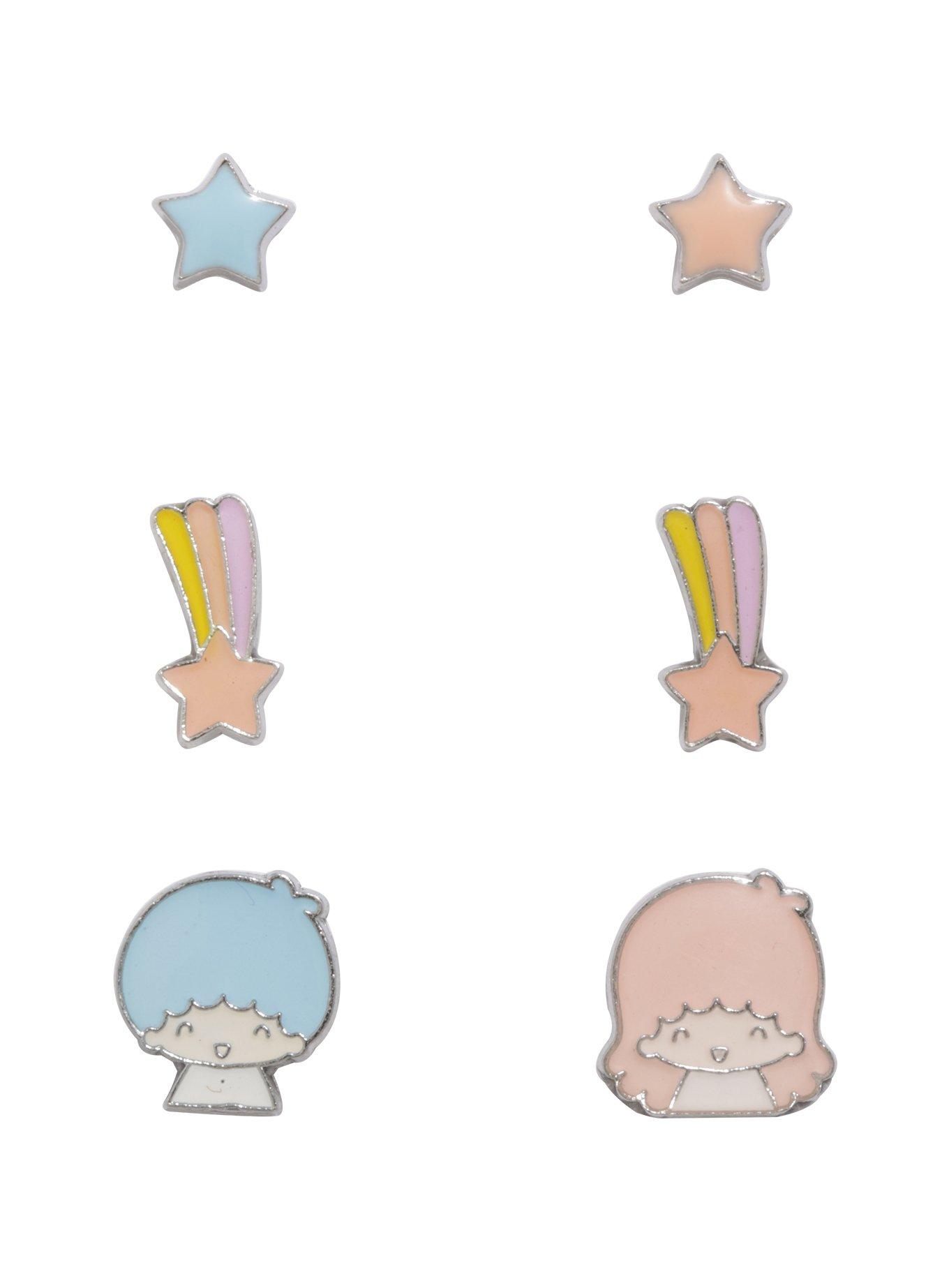 Sanrio Little Twin Stars Earring Set, , alternate