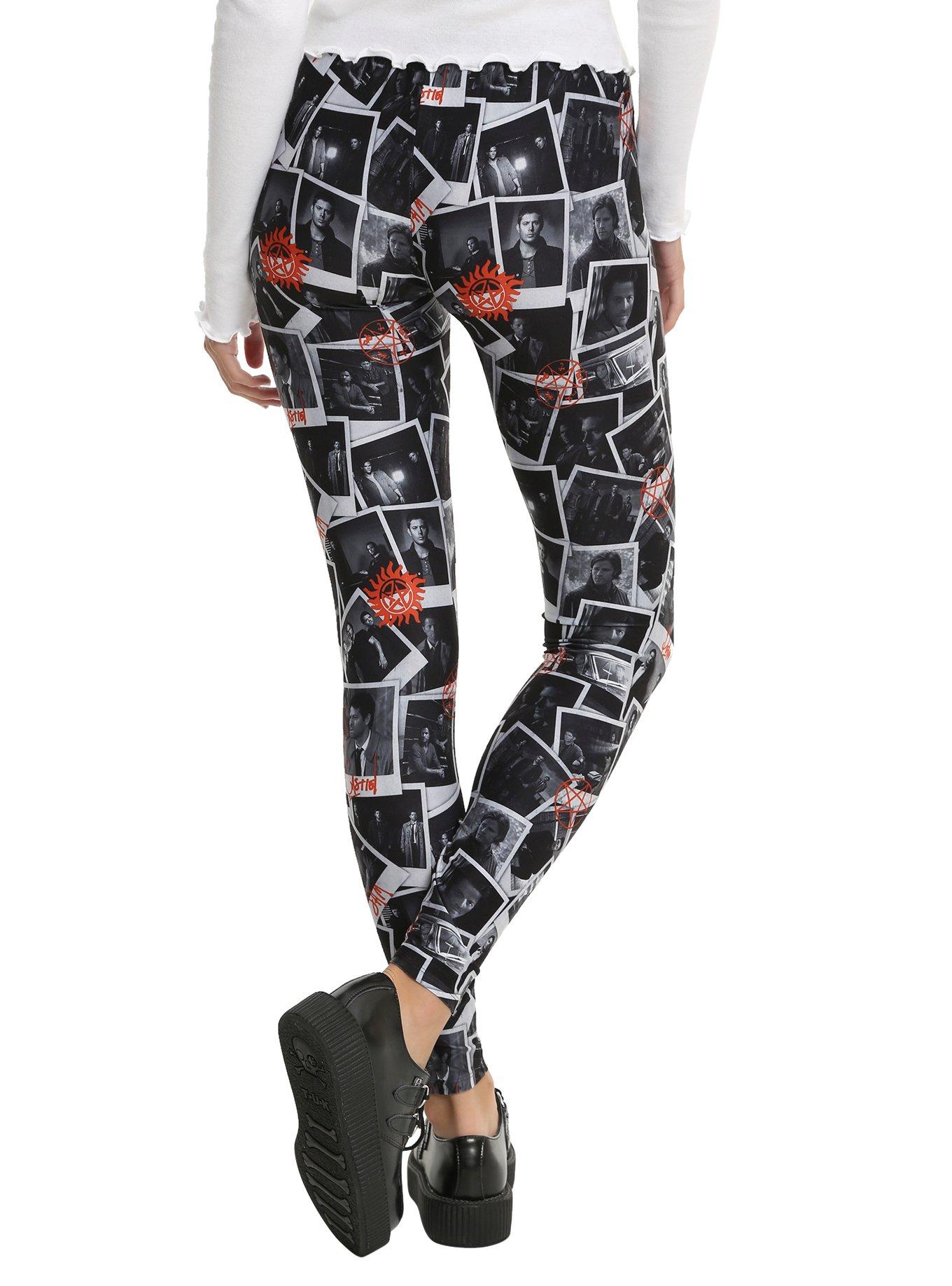 Supernatural Polaroid Leggings, , alternate