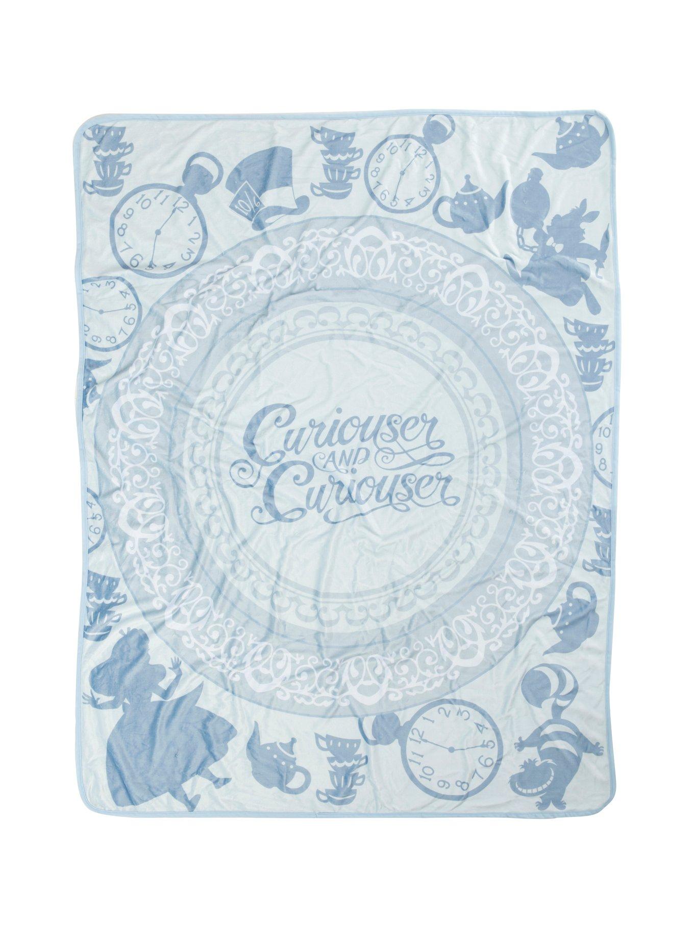 Disney Alice In Wonderland Curiouser And Curiouser  Throw Blanket, , alternate