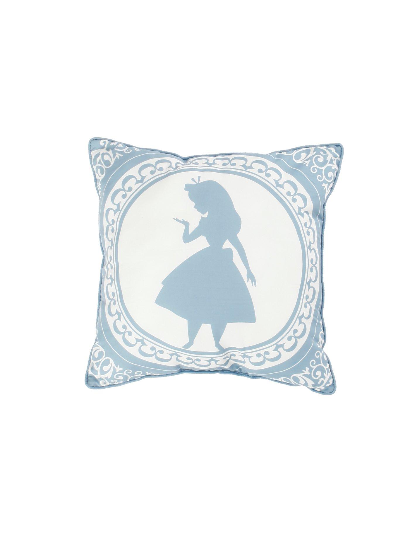 Disney Alice In Wonderland Alice Silhouette Cameo Throw Pillow, , alternate