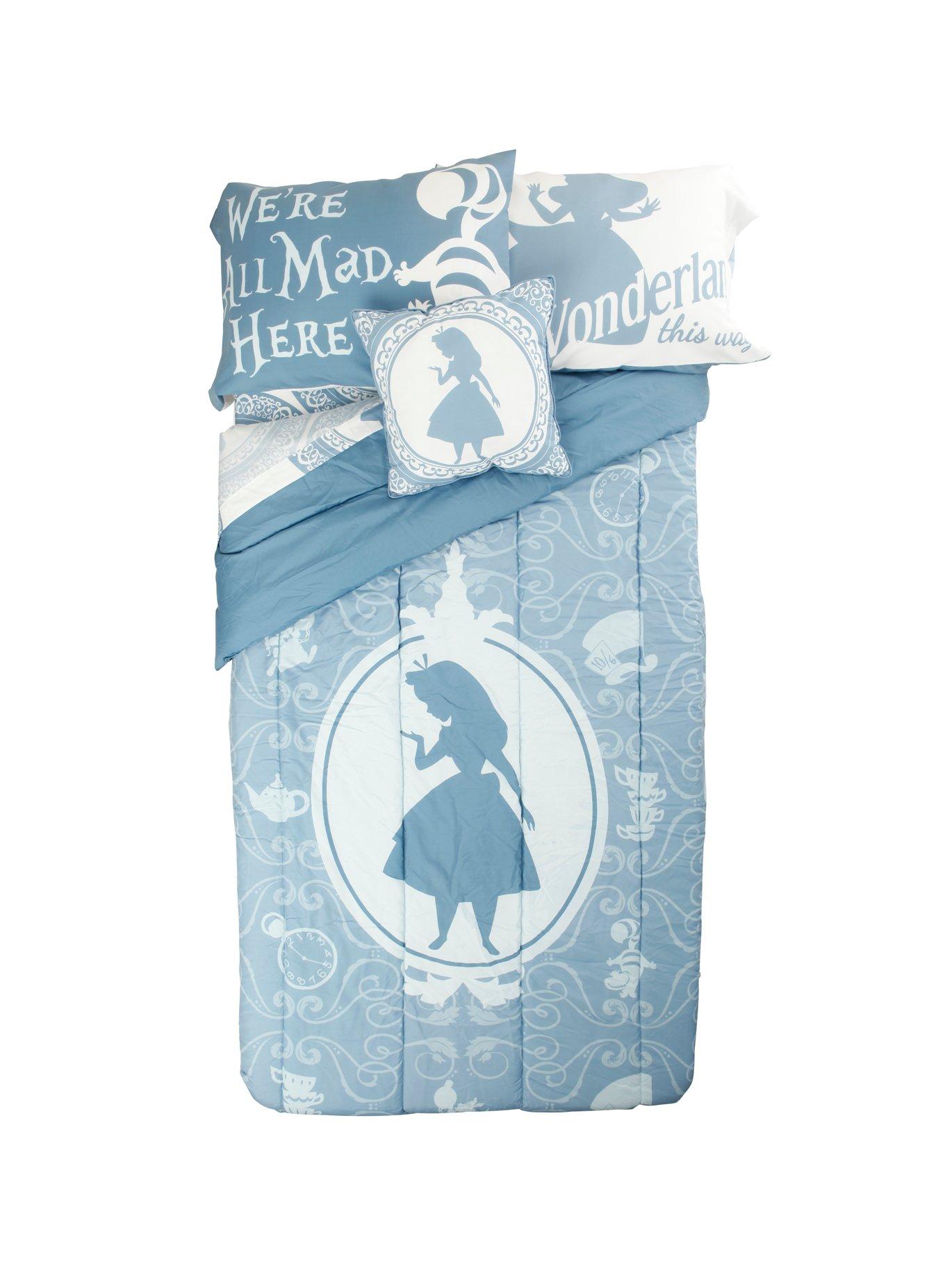 Disney Alice In Wonderland Alice Silhouette Cameo Throw Pillow, , alternate