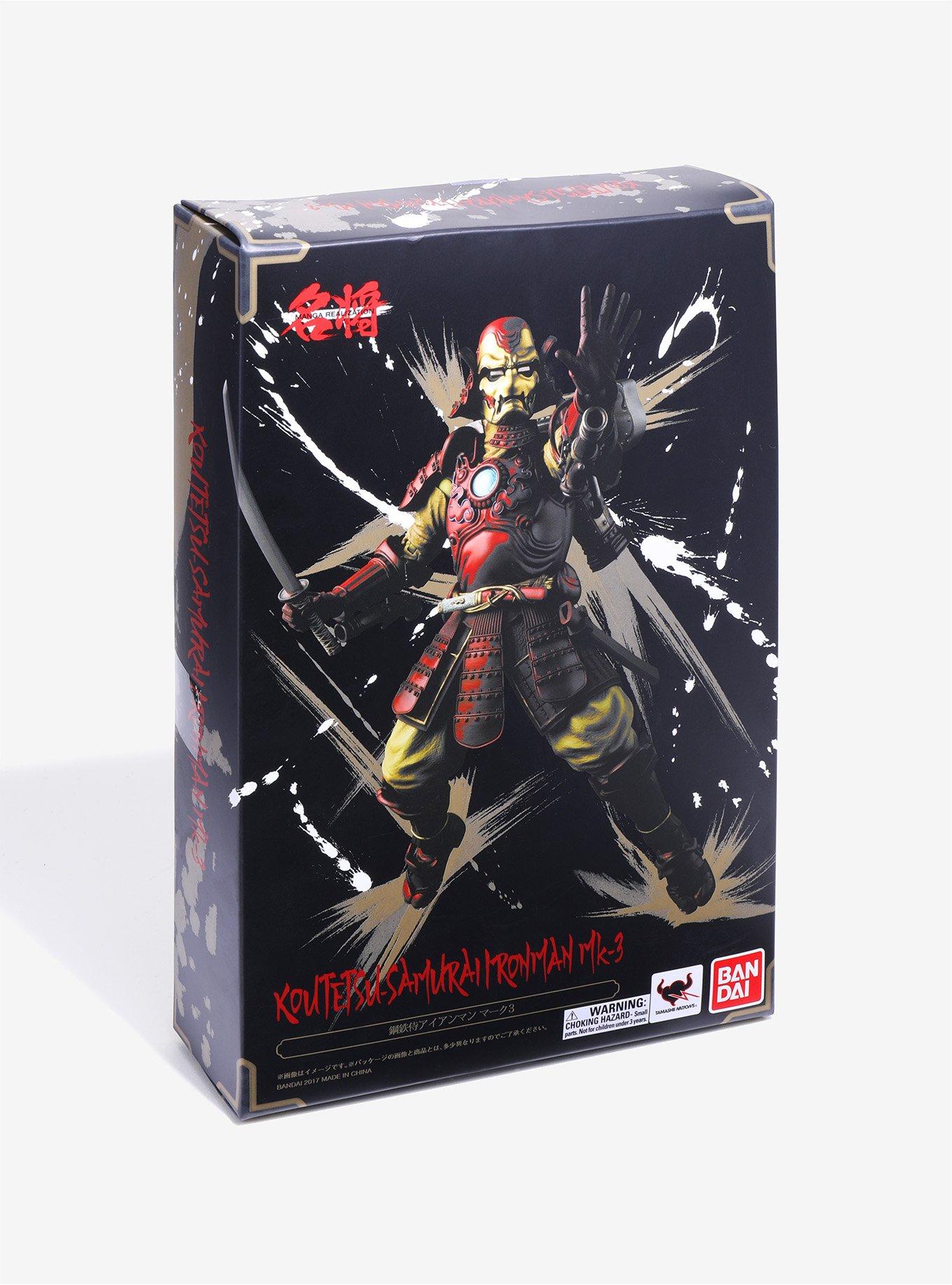 Bandai Tamashii Nations Manga Realization Marvel Iron Man Samurai Action Figure, , alternate