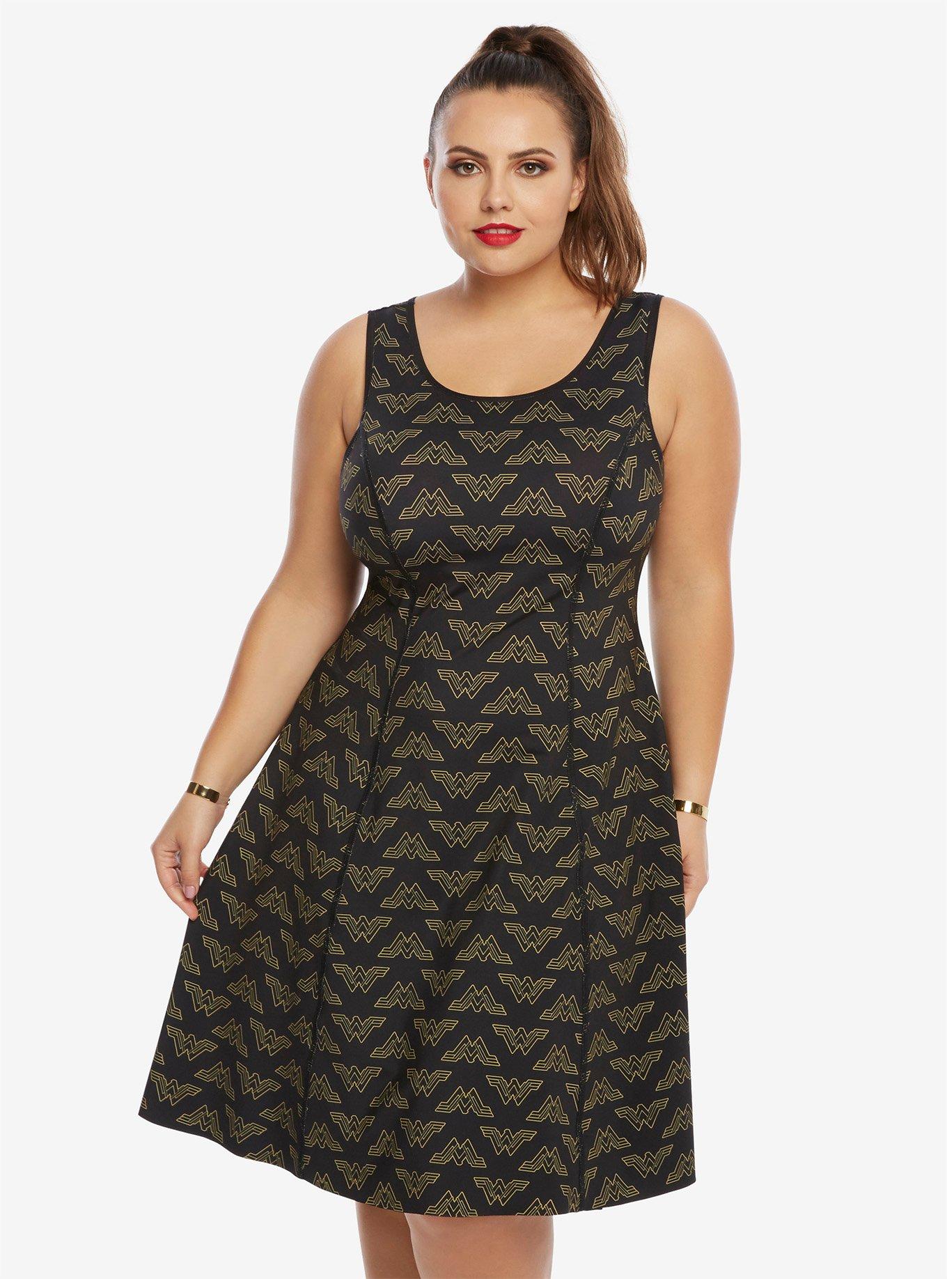 DC Comics Wonder Woman Reversible Dress Plus Size, , alternate