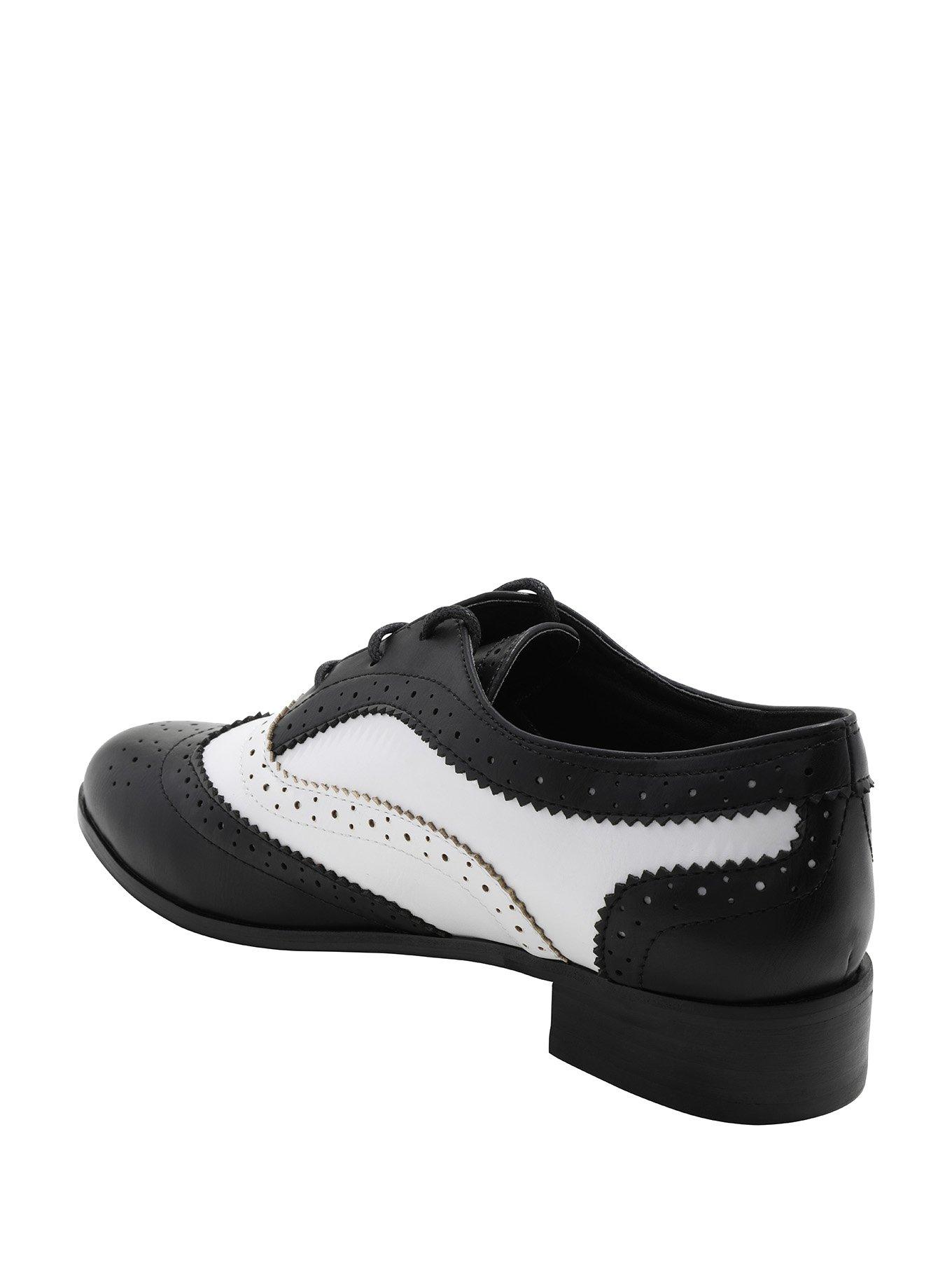 Black & White Saddle Shoes, , alternate