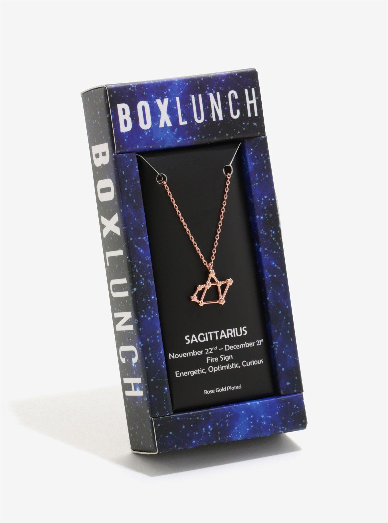 Rose Gold Sagittarius Zodiac Constellation Necklace, , alternate
