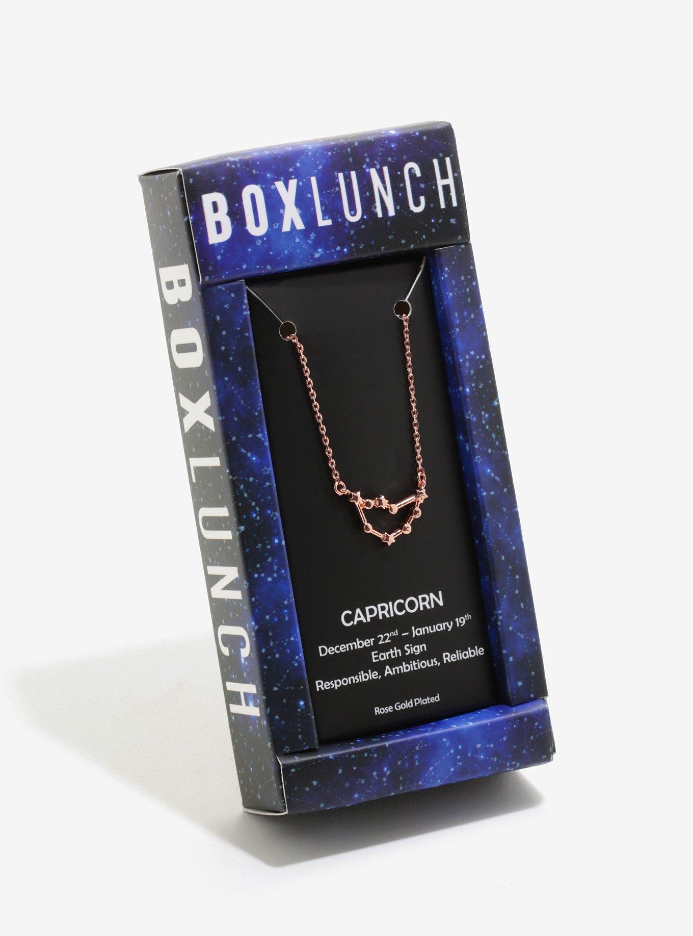 Rose Gold Capricorn Zodiac Constellation Necklace, , alternate